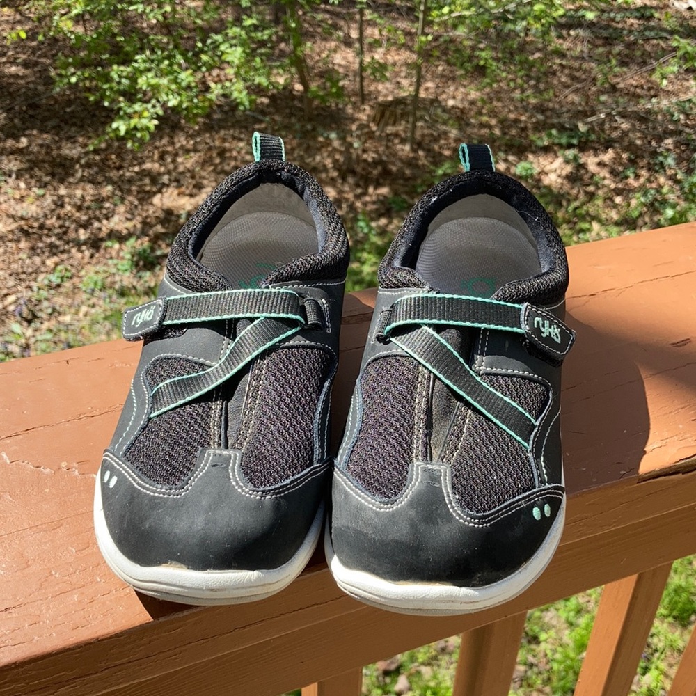 Ryka black slip on sneakers